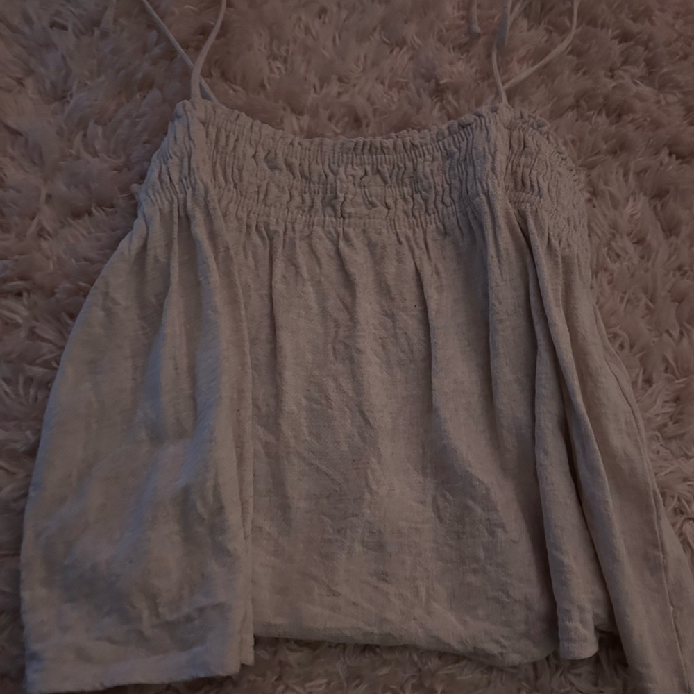 Cream boho flowy top